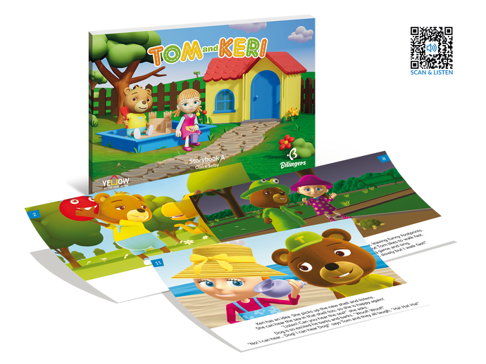 Tom and Keri Storybook A - książka obrazkowa z audiobookiem