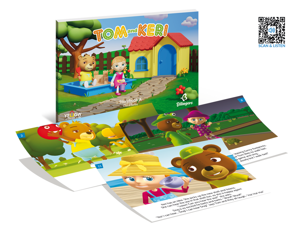 Tom and Keri Storybook A - książka obrazkowa z audiobookiem