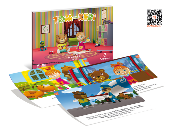 Tom and Keri Storybook B - książka obrazkowa z audiobookiem