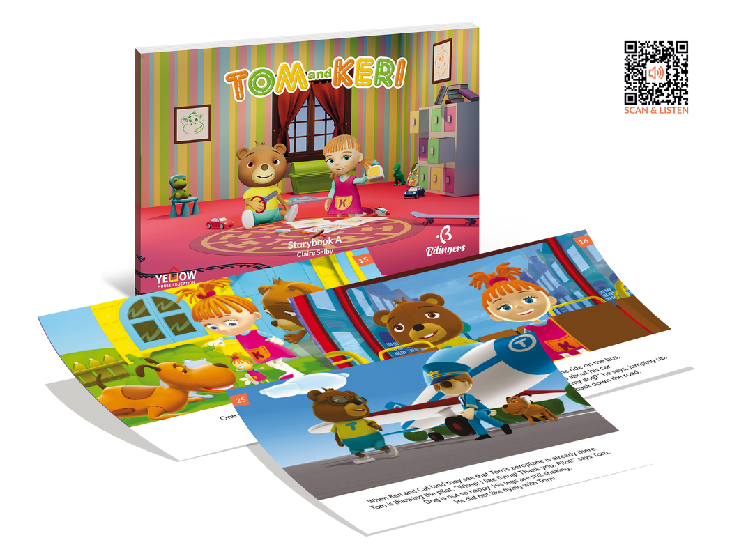 Tom and Keri Storybook B - książka obrazkowa z audiobookiem